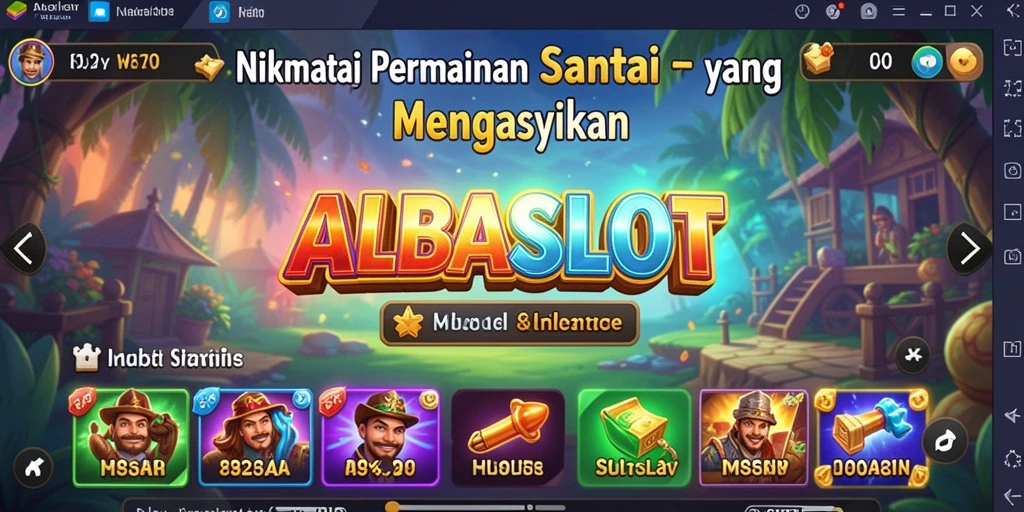 Gameplay ALBASLOT yang menyenangkan dan santai.