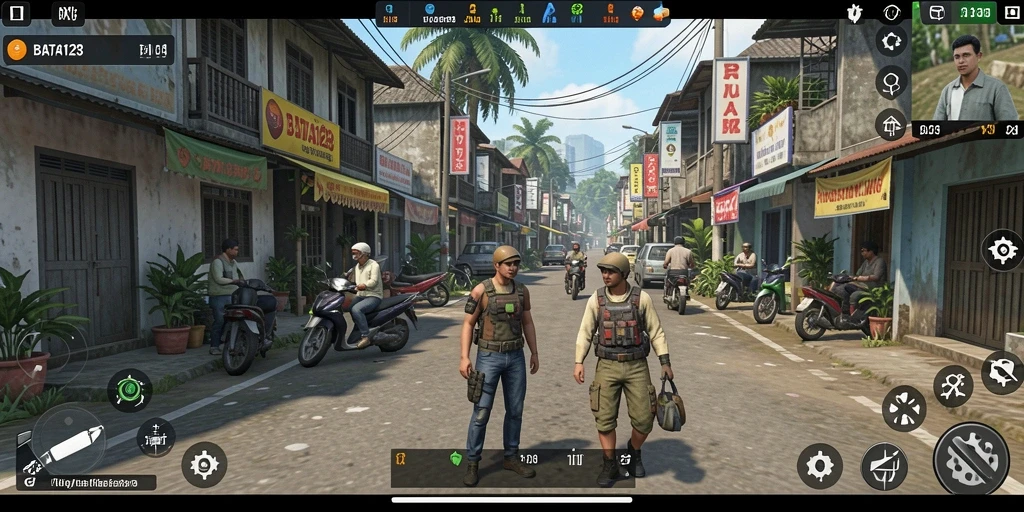Tampilan gameplay menarik dalam BATA123 dengan karakter dan lingkungan yang kaya.
