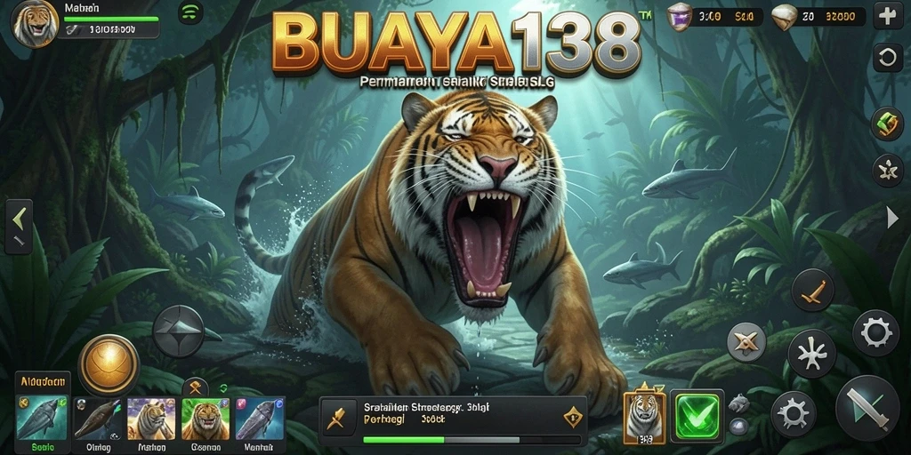 Tampilan gameplay strategis yang menegangkan dari BUAYA138.