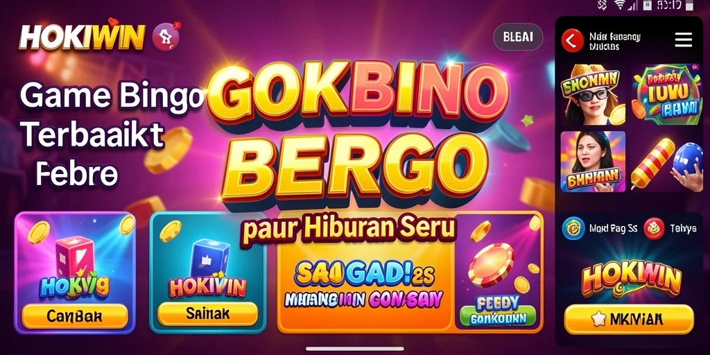 Gameplay seru dalam aplikasi HOKIWIN Bingo.
