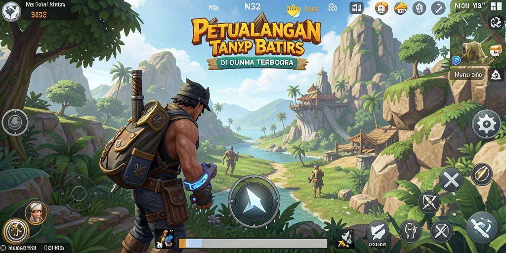 Tangkapan layar <strong>N32</strong> menampilkan eksplorasi dunia terbuka yang mengesankan.