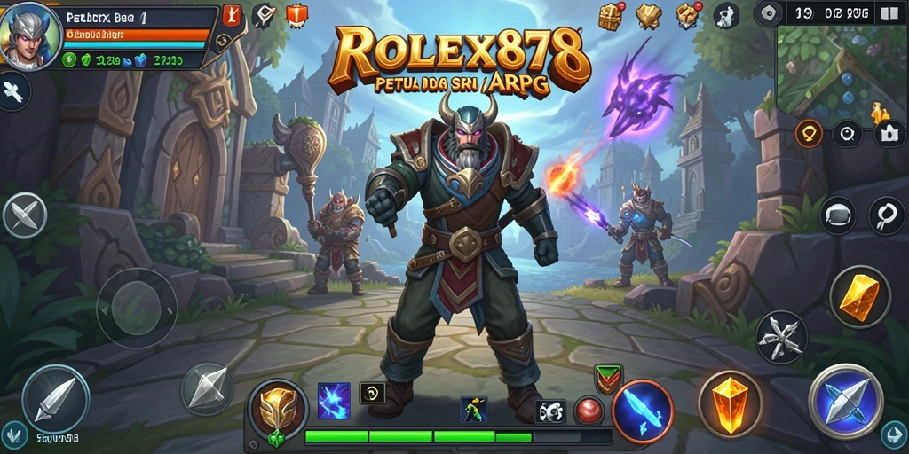 Tangkapan layar gameplay seru dari ROLEX878 yang menampilkan aksi ARPG.
