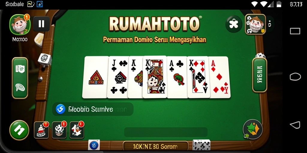 Tampilan gameplay seru dalam RUMAHTOTO dengan efek grafis yang menarik.