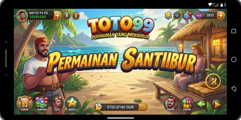 Tampilan gameplay TOTO99 yang ceria dan menghibur.