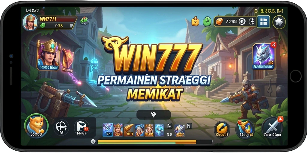 Tampilan utama gameplay WIN777 yang menakjubkan dan dinamis.