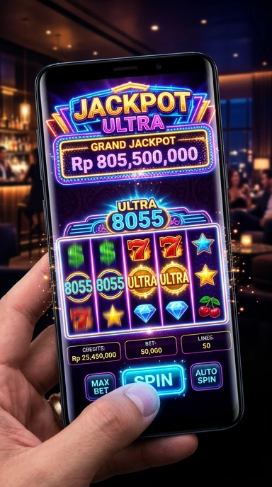 Proses pengunduhan aplikasi di 8055 yang cepat dan mudah.